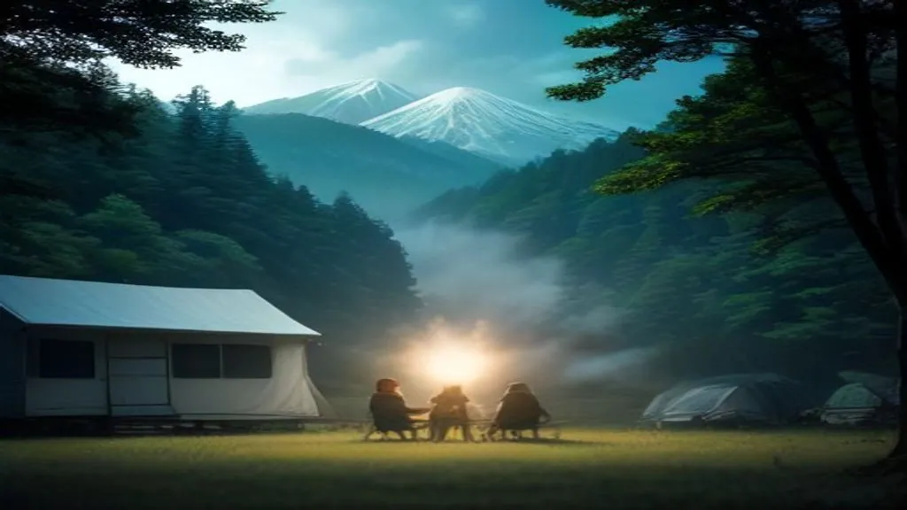 Why Akita pairs so well with camping — illustration