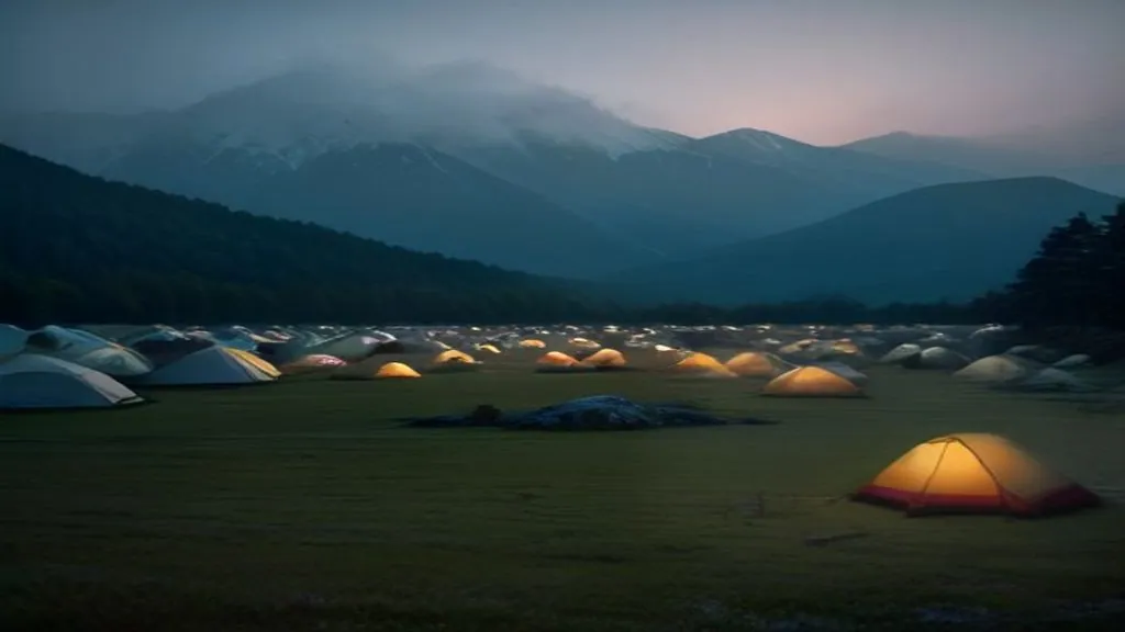 Festival camping checklist — illustration