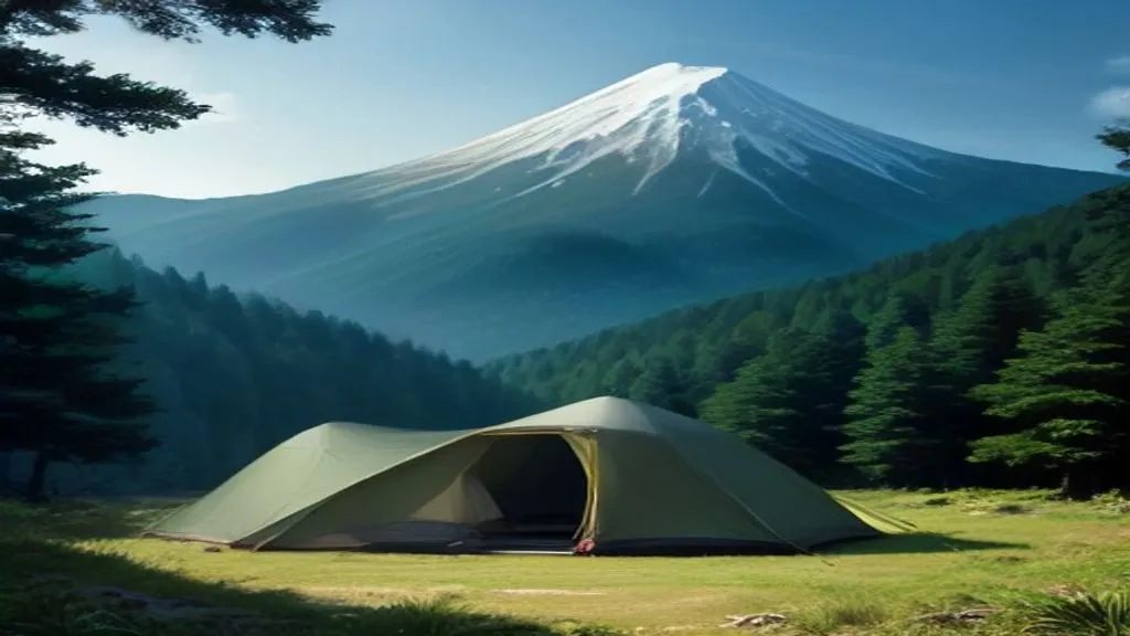 Managed sites, free sites and mountain tent fields — illustration