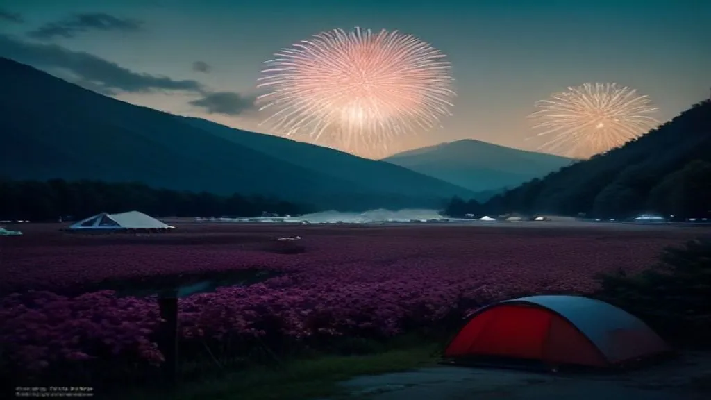 Early August: Nagaoka Festival Grand Fireworks — illustration
