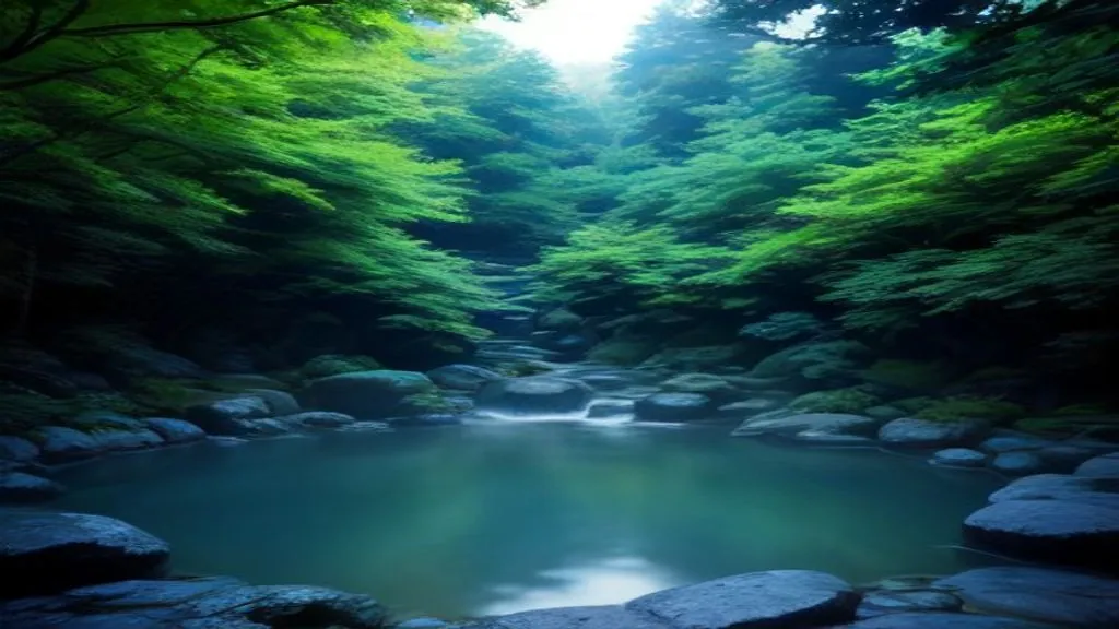Why onsen and camping belong together — illustration