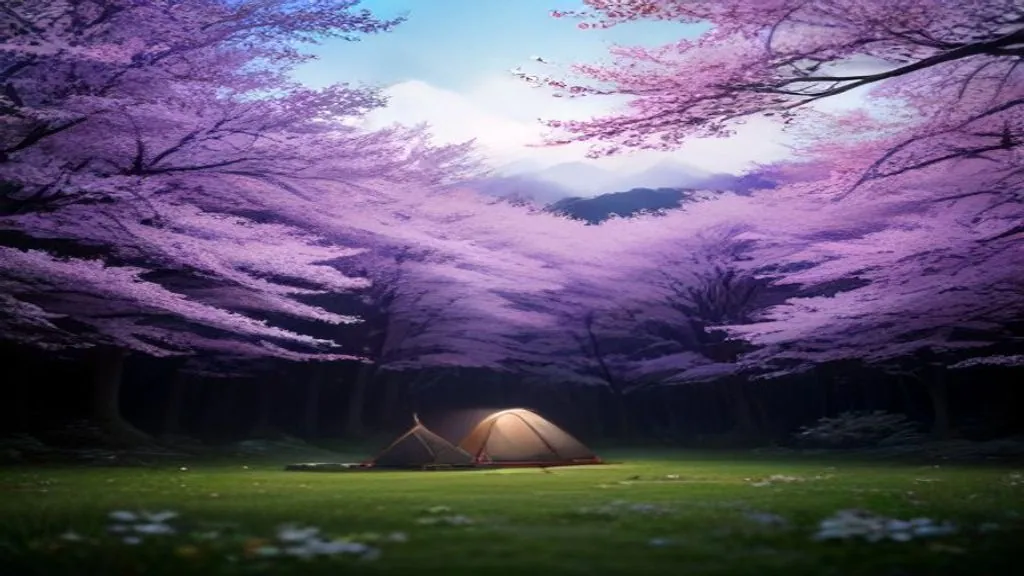 Why Camp Through Cherry Blossom Season? — illustration